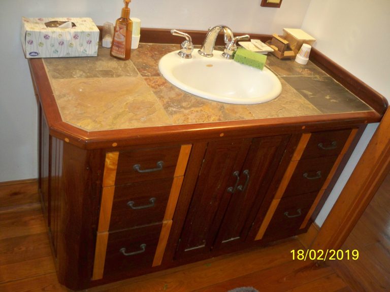 Bathroom Vanity With Slate Top
